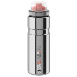 Bidon Gravel/VTT Elite Syssa Race Acier 750ml Argent