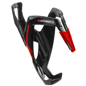 Porte-bidon Elite Custom Race Plus Noir Brillant/Rouge