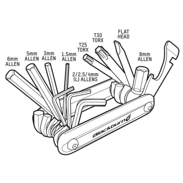 Multi-outil Blackburn Grid 13 13 fonctions