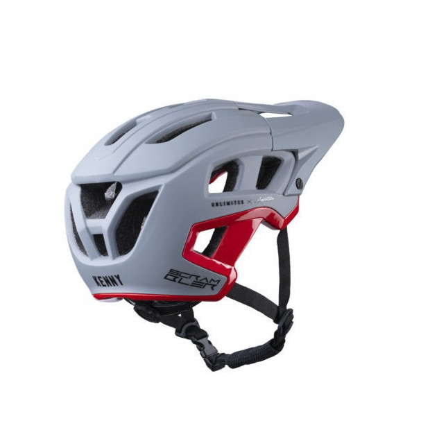 Casque Enduro/Cross-Country Kenny Scrambler Gris/Rouge