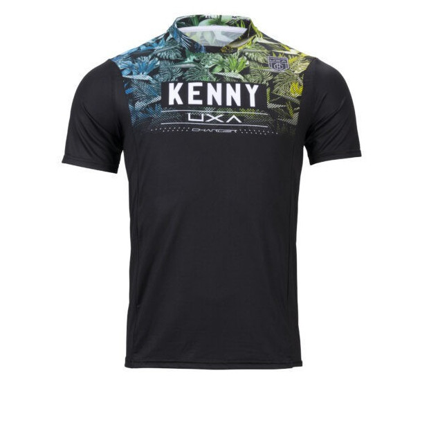 Maillot Enduro Manches Courtes Kenny Charger Noir Floral