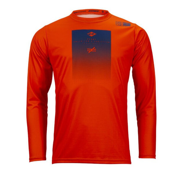 Maillot Enduro/Freeride Manches Longues Kenny Factory Orange/Bleu Marine