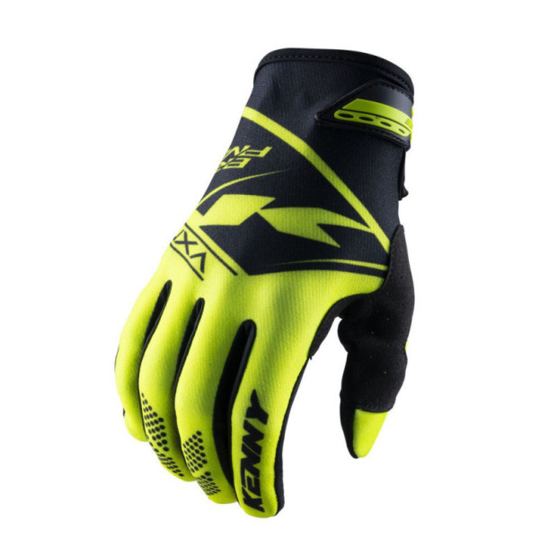 Gants VTT Kenny Brave Jaune Fluo/Noir 2023