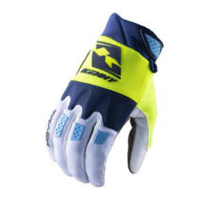 Gants VTT Enfant Kenny Track Bleu Marine/Jaune