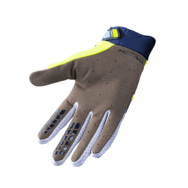 Gants VTT Enfant Kenny Track Bleu Marine/Jaune