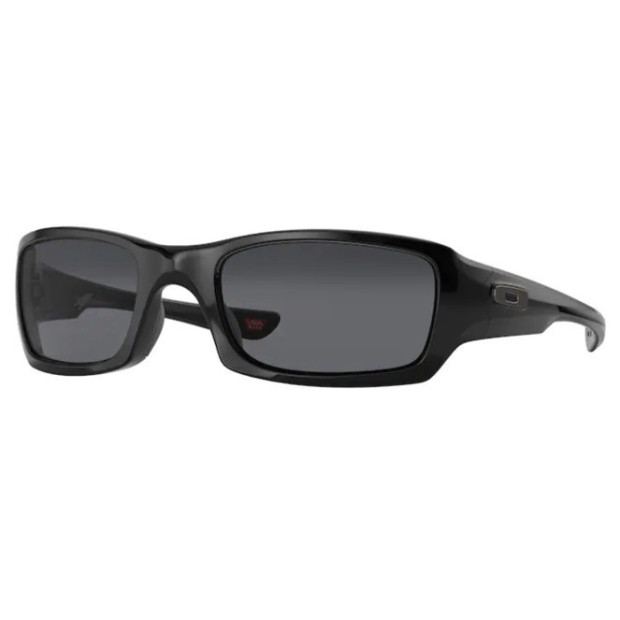 Lunettes Oakley Fives Squared Noir Poli - Verres Gris