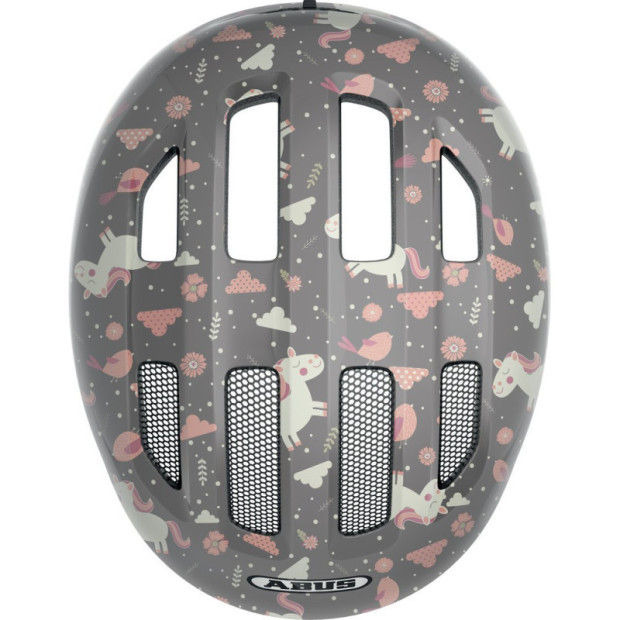 Casque Enfant Abus Smiley 3.0 Gris Cheval