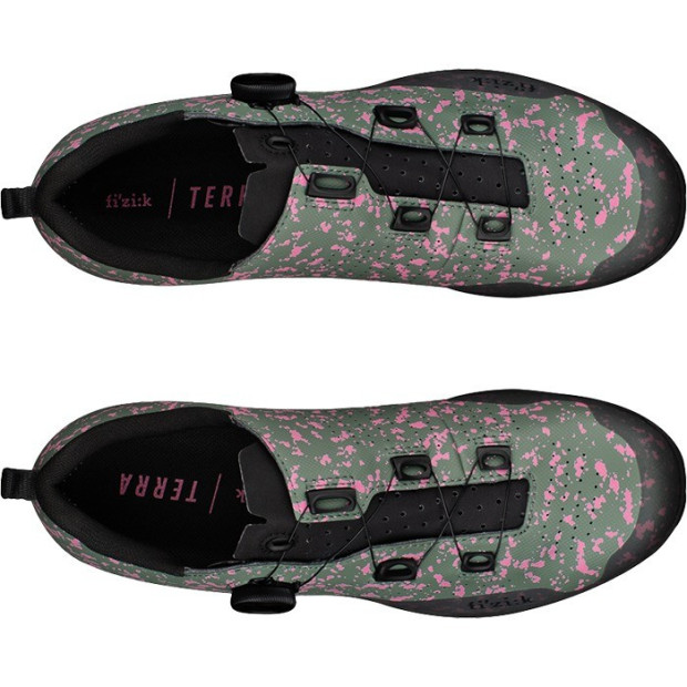 Chaussures VTT/Gravel Fizik Terra Atlas Vert/Splash Rose