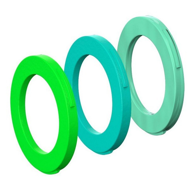 Kit d'Anneaux d'Etrier de Frein 2 Pistons Magura - Vert Fluo/Turquoise/Menthe - x6