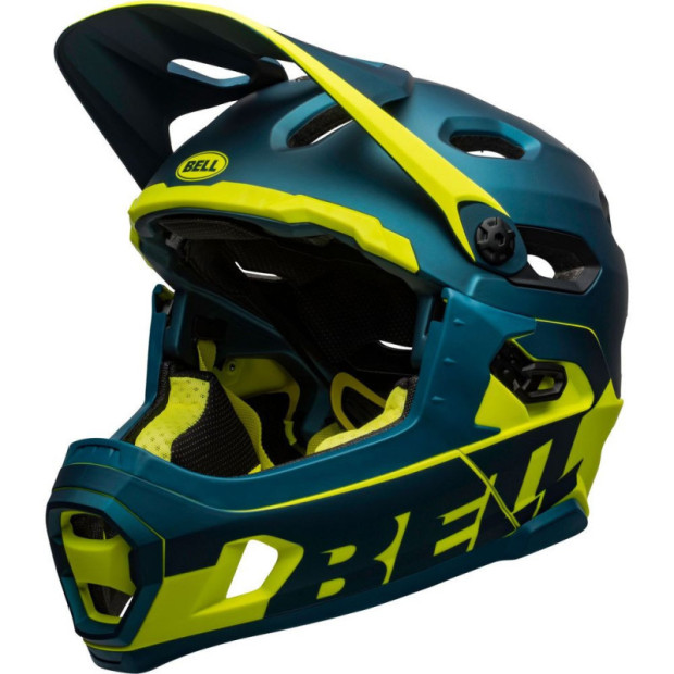 Casque Bell Super DH MIPS Bleu/Jaune Fluo