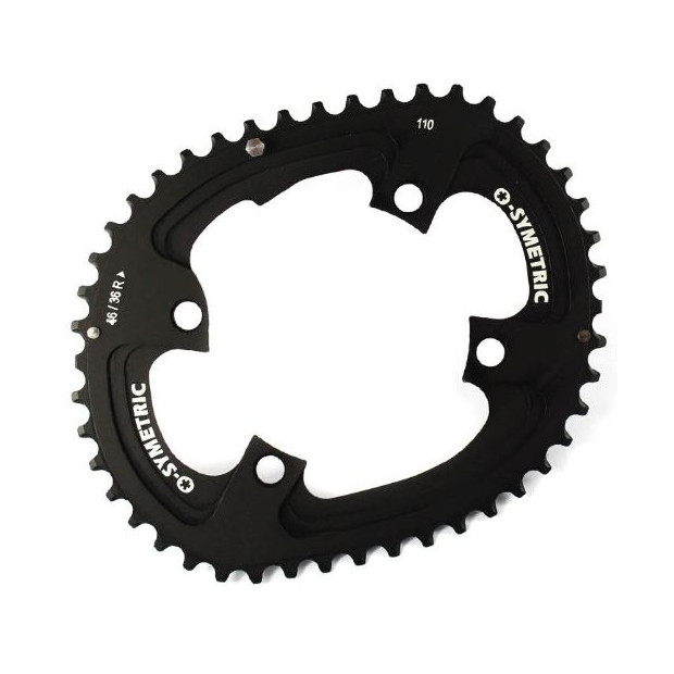 Kit Plateaux Route Ovales O.Symetric Shimano Dura Ace FC-9100 46/36