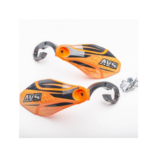 Protège-main AVS Racing - KIT DECO (patte alu avec charnière)
