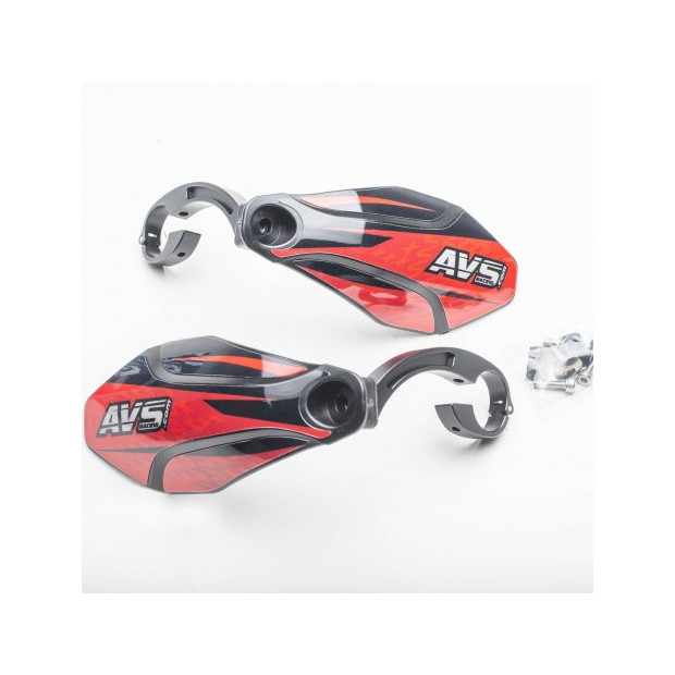 Protège-main AVS Racing - KIT DECO (patte alu avec charnière)
