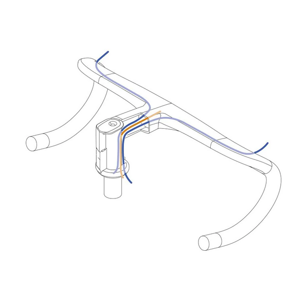 Guidon Monocoque Deda Elementi Alanera Carbone Di2/EPS