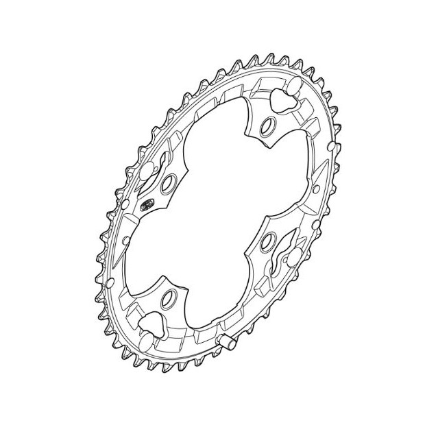 Plateau Extérieur Shimano Deore FC-M530 44 Dents pour Carter de Chaîne