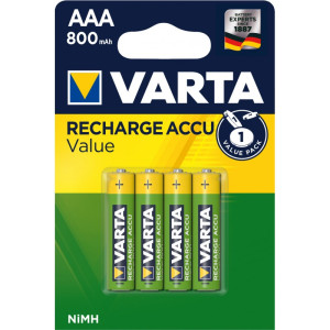 Piles Rechargeables Varta AAA HR03 x4