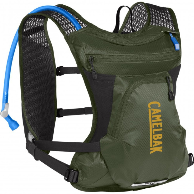 Sac à dos VTT Camelbak Chase Bike Vest - Vol. 4 l / Poche à eau 1,5 l Vert Armée