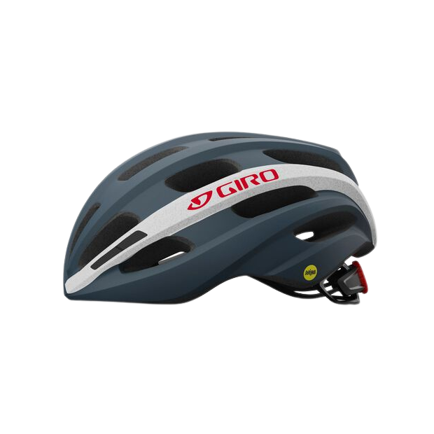 Casque Route Giro Isode MIPS Gris/Blanc/Rouge