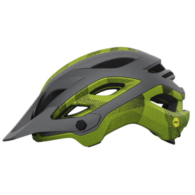 Casque VTT Giro Merit Spherical Noir Métallique/Citron Vert