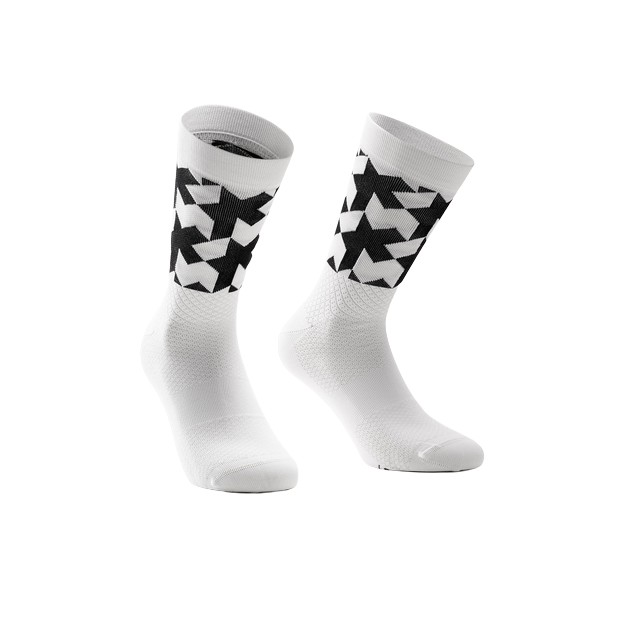 Chaussettes Assos Monogram_evo8 Blanc Saint