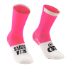 Chaussettes Eté Assos GT C2 16cm Rose Fluo