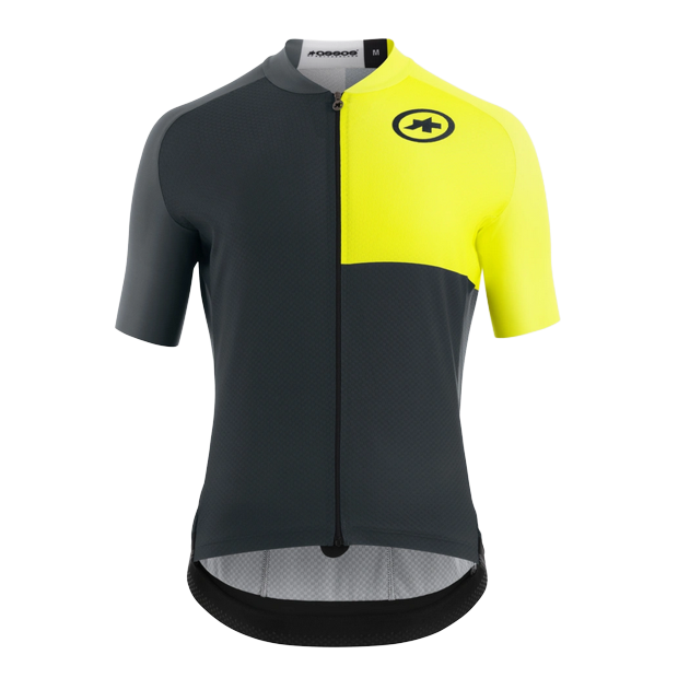 Maillot Route Assos Mille GT C2 EVO Stahlstern Noir/Jaune