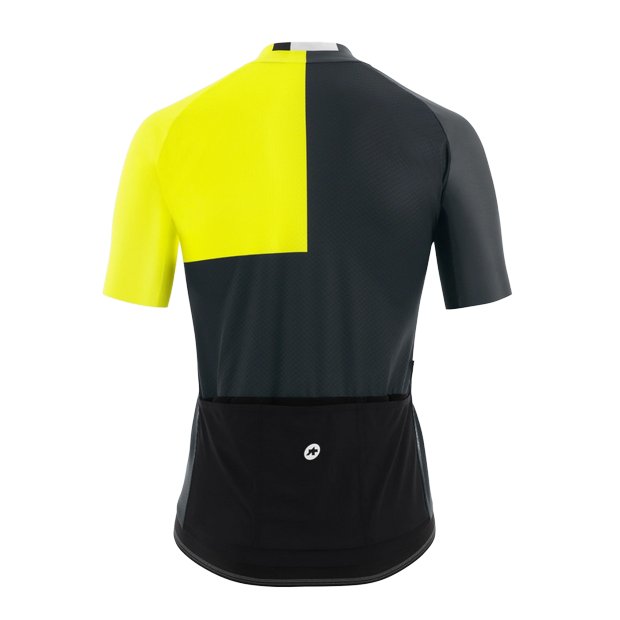 Maillot Route Assos Mille GT C2 EVO Stahlstern Noir/Jaune