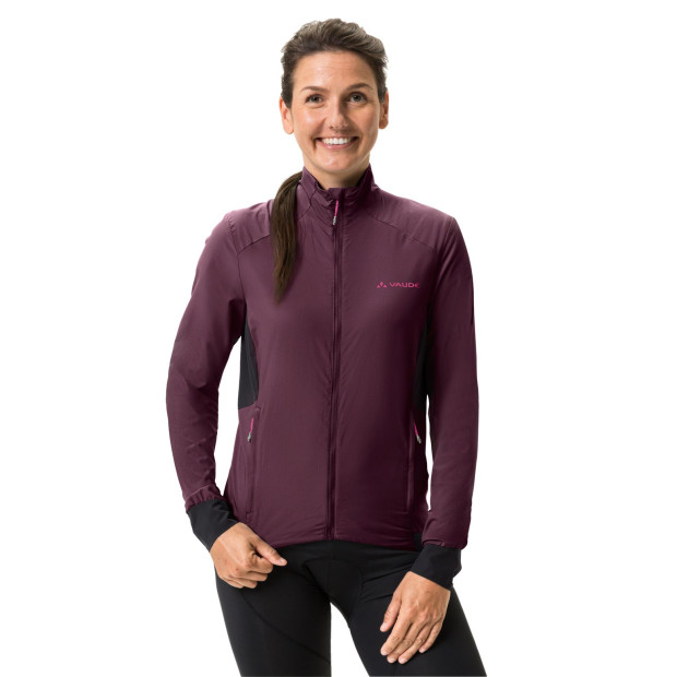 Veste Femme Gravel Coupe-Vent Vaude Kuro Air Cassis