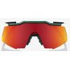 Lunettes 100% Speedcraft Bora Métallique Brillant/Blanc Mat / Verres Miroir HiPER Rouge Multi