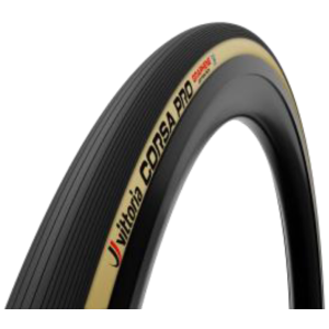 Pneu Route Tubeless Vittoria Corsa Pro 700x26C Noir/Beige