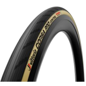 Pneu Route Tubeless Vittoria Corsa Pro Control 700x28C Noir/Beige