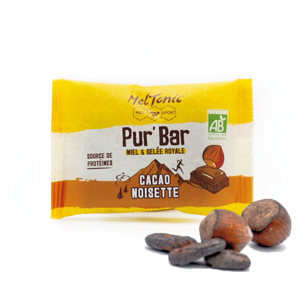Barre Energétique Meltonic Pur'Bar Cacao/Noisette 50g
