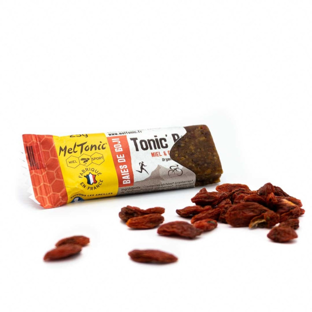 Barre Energétique Bio Meltonic Tonic Miel et Baies de Goji 4x25g