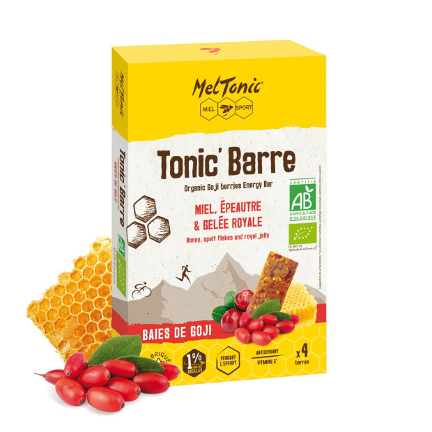 Barre Energétique Bio Meltonic Tonic Miel et Baies de Goji 4x25g