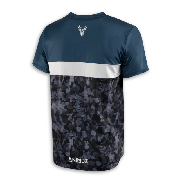 Maillot Enduro/DH Manches Courtes Animoz Wild - Bleu Camo