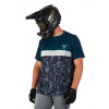 Maillot Enduro/DH Manches Courtes Animoz Wild - Bleu Camo