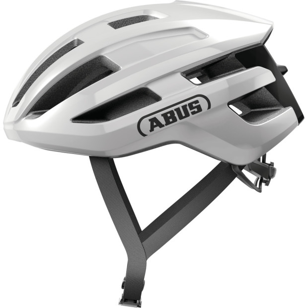 Casque Route/Gravel Abus Powerdome Blanc Brillant