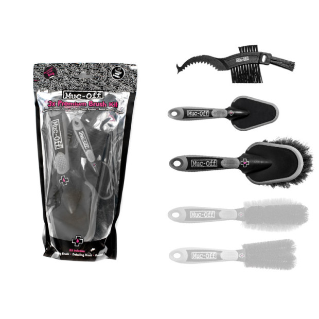 Kit de 3 Brosses Muc-Off pour Nettoyage Vélo