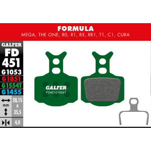 Plaquettes de Frein Galfer FD451 Pro Formula Mega/The One/R0/R1/RX/RR1/T1/C1
