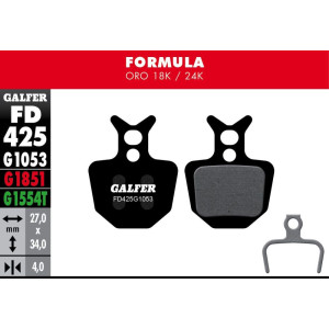 Plaquettes de Frein Galfer FD425 Standard Formula Oro 18k / 24k