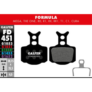 Plaquettes de Frein Galfer FD451 Standard Formula Mega/The One/R0/R1/RX/RR1/T1/C1