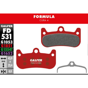Plaquettes de Freins Galfer FD531 Advanced Formula Cura 4