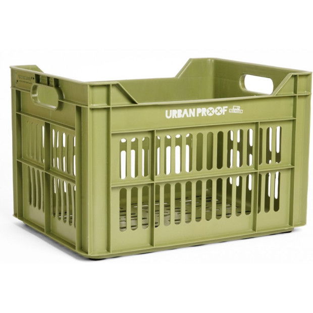 Caisse de Transport Plastique Recyclé Urban Proof Avant/Arrière - 30 l - Vert olive