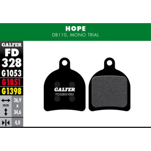 Plaquettes de Frein Galfer FD328 Standard Hope DB110/Mono Trial