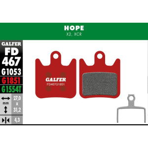 Plaquettes de Freins Galfer FD467 Advanced Hope X2