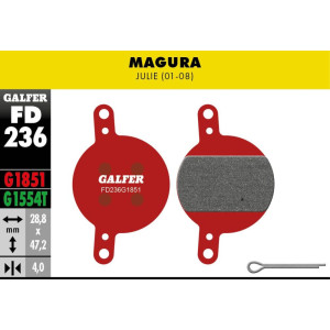 Plaquettes de Freins Galfer FD236 Advanced Magura Julie (01-08)