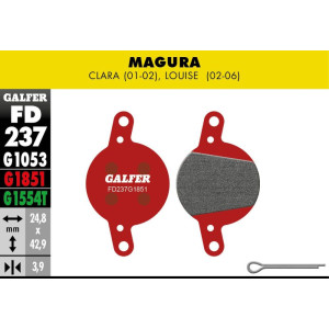 Plaquettes de Freins Galfer FD237 Advanced Magura Clara/Louise