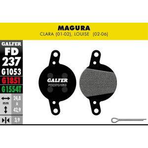 Plaquettes de Frein Galfer FD237 Standard Magura Clara / Louise