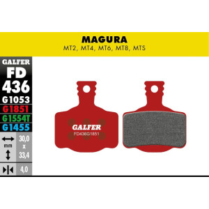 Plaquettes de Freins Galfer FD436 Advanced Magura MT2/MT4/MT6/MT8/MTS