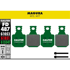 Plaquettes de Frein Galfer FD487 Pro Magura MT5/MT7